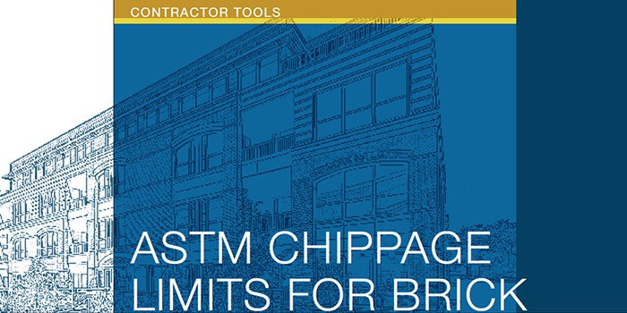 ASTM Chippage Limits for Brick