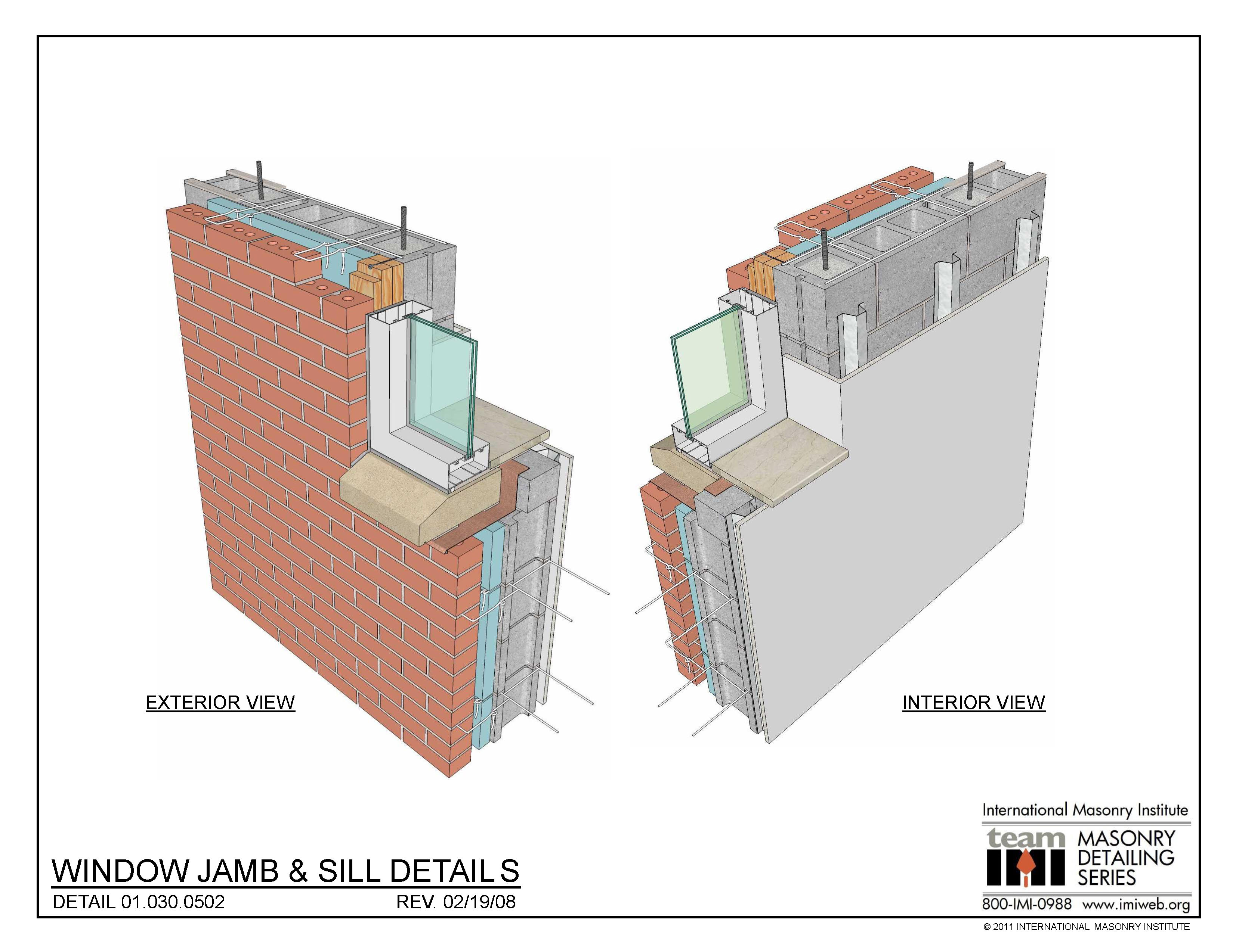 010300502 Window Jamb And Sill Details International Masonry Institute 3144