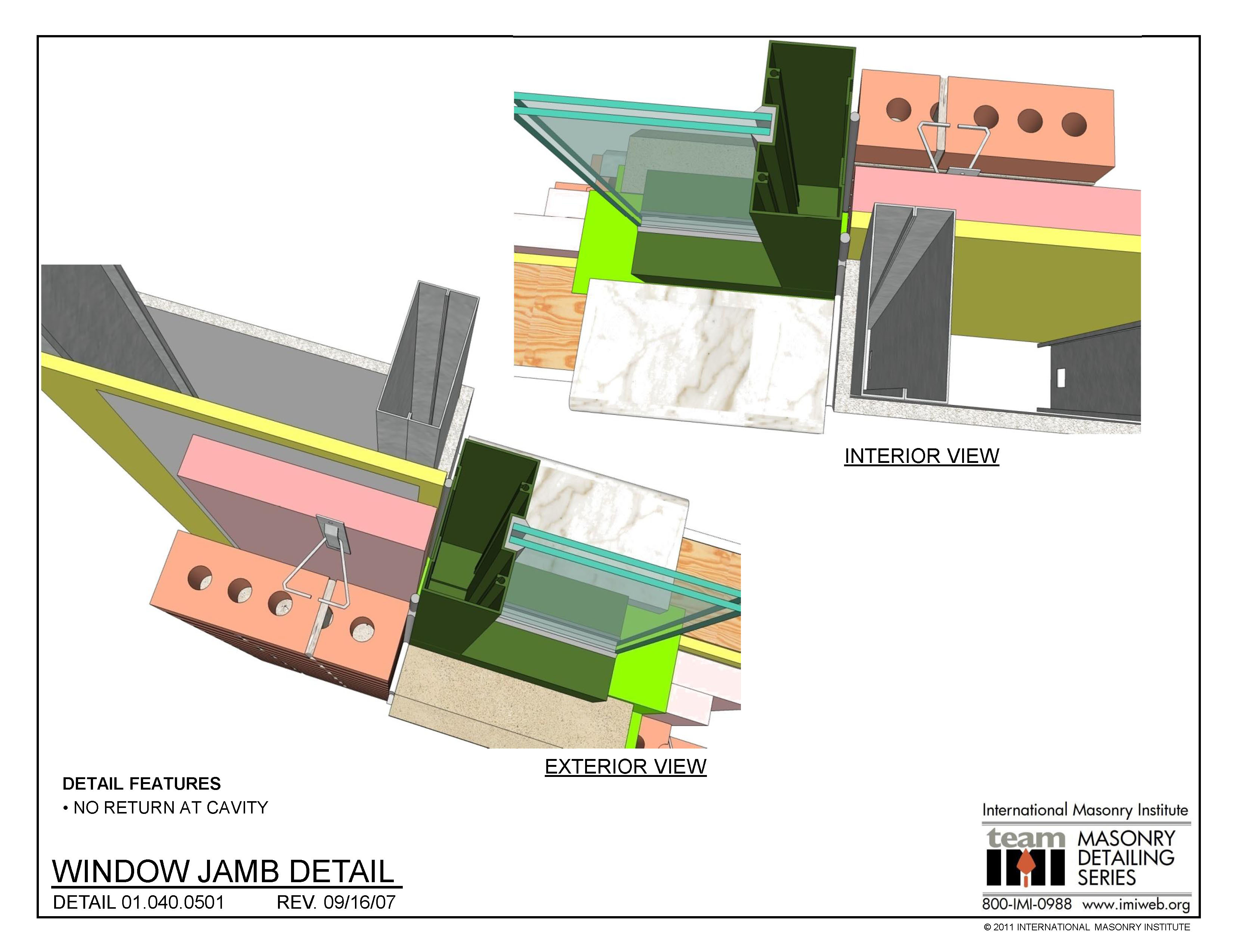 01 040 0501 Window Jamb Detail International Masonry