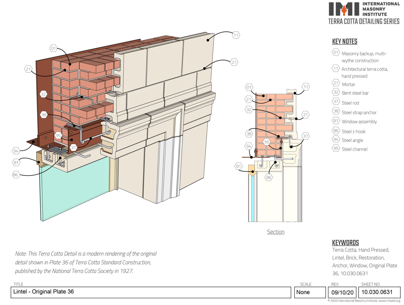 10.030.0633: Extruded Terra Cotta Lintel Rebuild | International ...