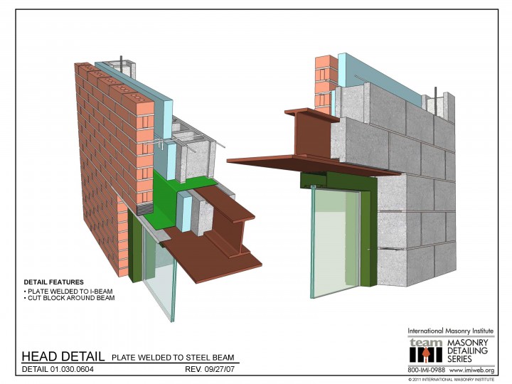 01.030.0604: Head Detail - Plate Welded to Steel Beam | International ...