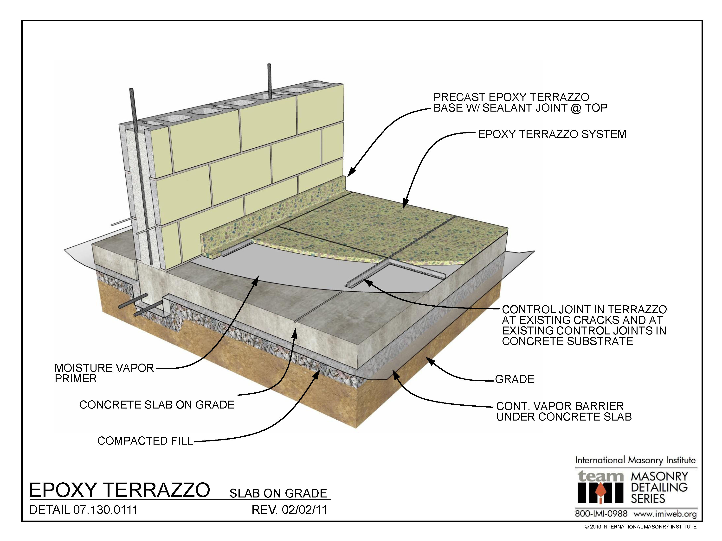 07 130 0111 Epoxy Terrazzo Slab On Grade International