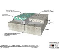 07.130.0328 Polyacrylate terrazzo - Transition to epoxy